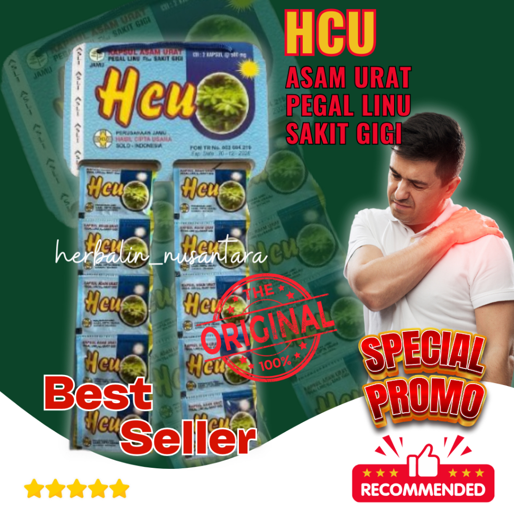 

Kapsul Hcu Asam Urat Original 100%