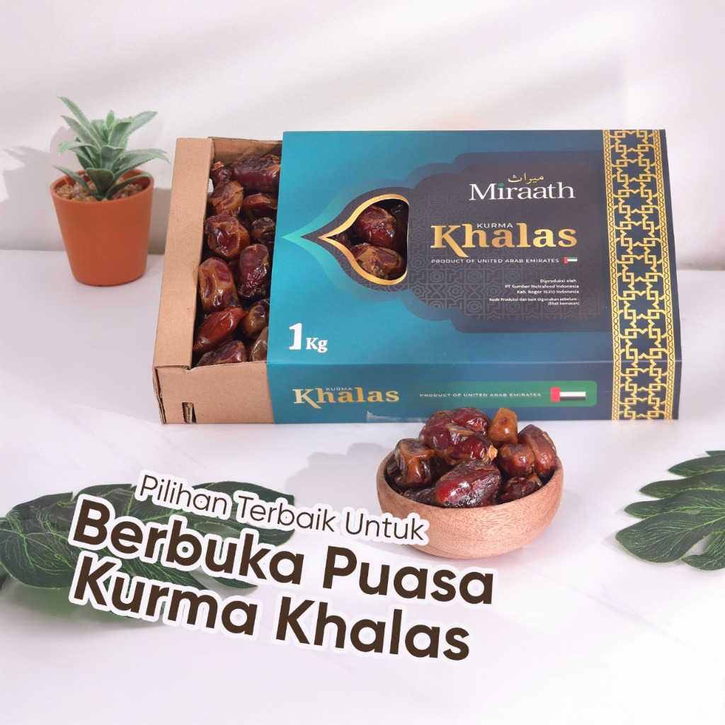 

Kurma Khalas Kholas Miraath 1kg Pas Buat Buka Puasa