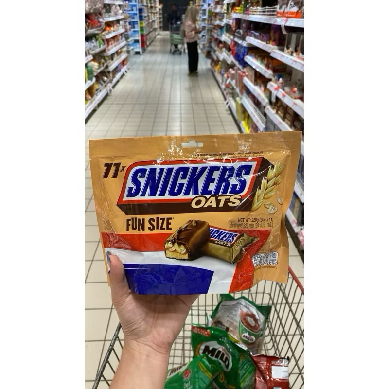 

snickers oats fun size isi 11 bars 220gr