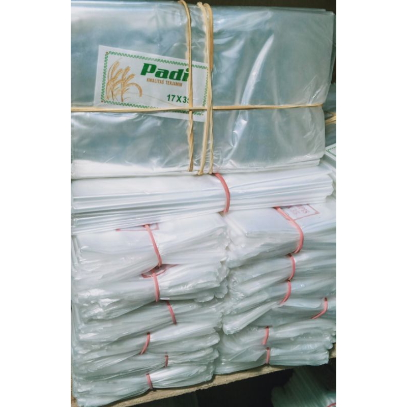 

Plastik AA bening, ukuran 17x35/1.5kg (5 jepit)