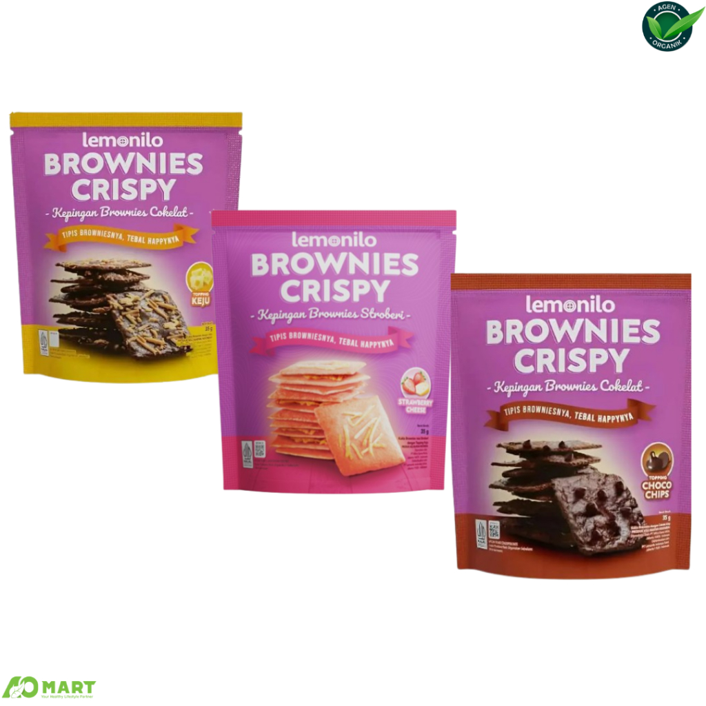 

Lemonilo Brownies Crispy / Snack Sehat 40 gram