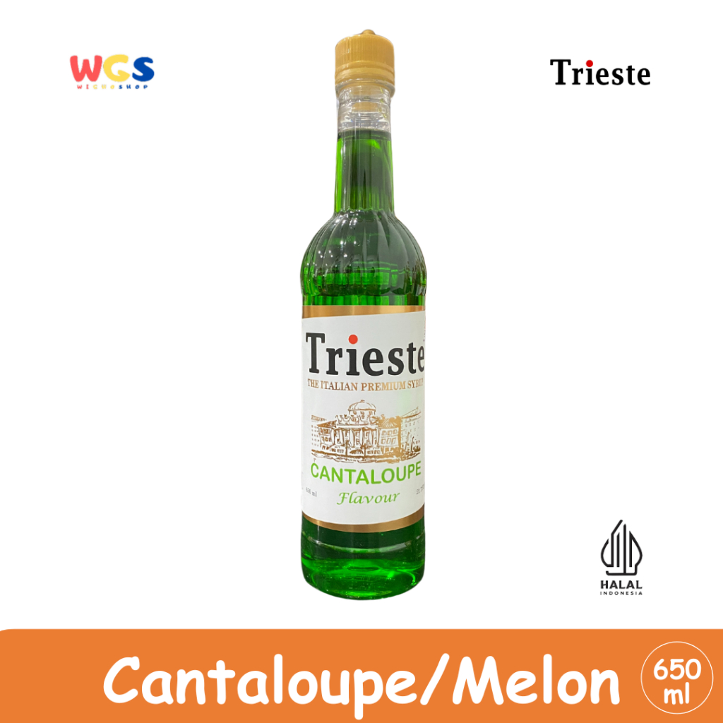 

Trieste Syrup Cantaloupe - Melon Premium Flavor 650 ml - HALAL MUI
