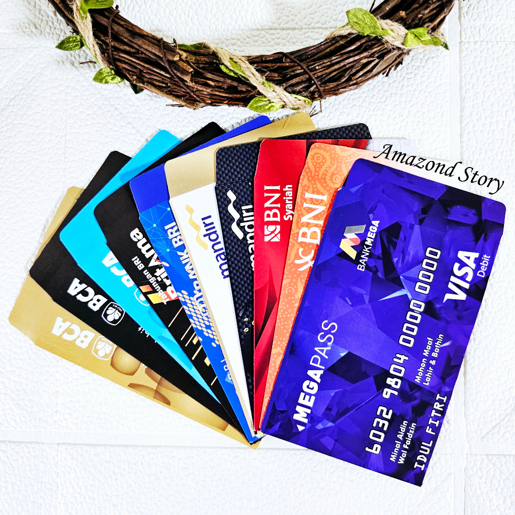 

10PCS AMPLOP/ANGPAU LEBARAN IDUL FITRI MOTIF ATM TERBARU MEDIUM/ AMPLOP ATM TERBARU