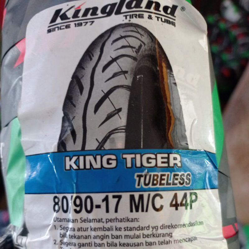 ban KINGLAND 80/90 RING 17 (KING TIGER) TUBELESS