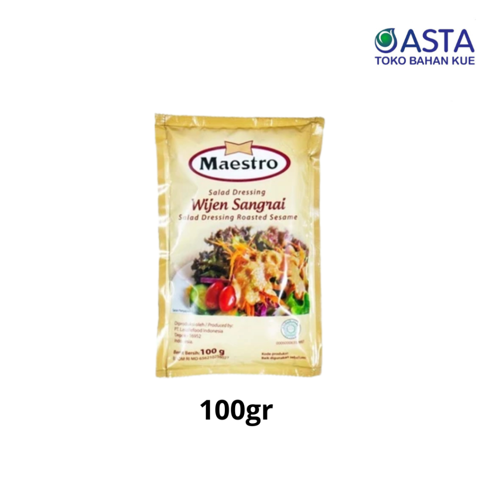 

Maestro Salad Dressing Wijen Sangrai 100 Gr