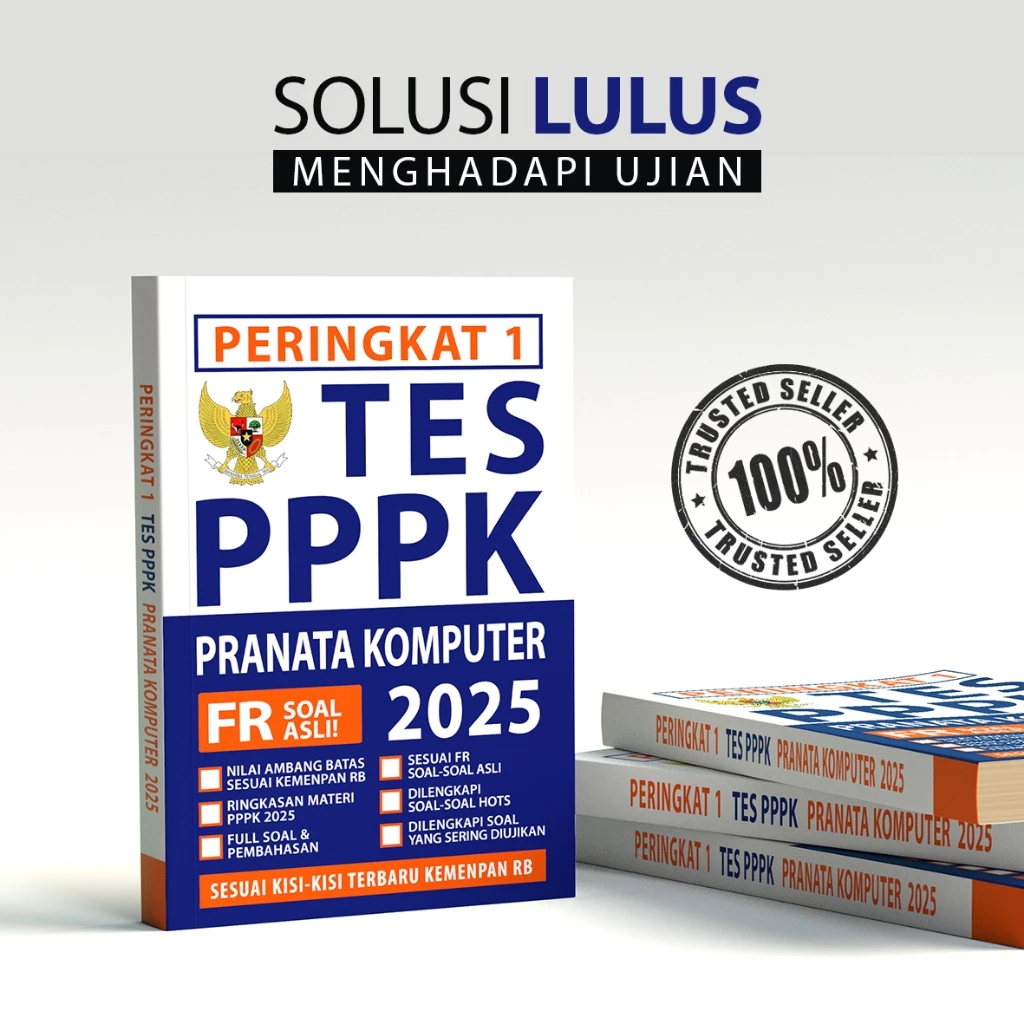 Buku Peringkat 1 Tes Pppk PRANATA KOMPUTER 2025