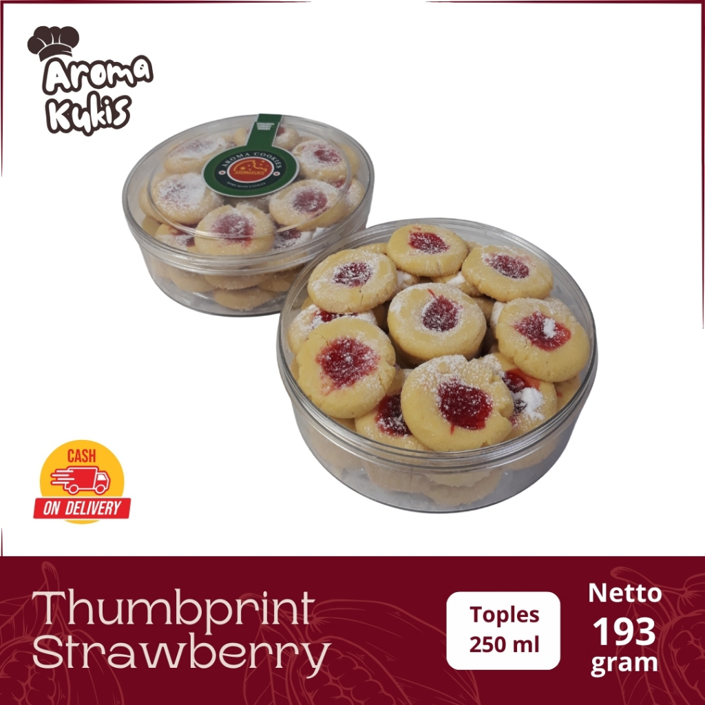 

Aromakukis Thumbprint Strawberry Toples 250 ml