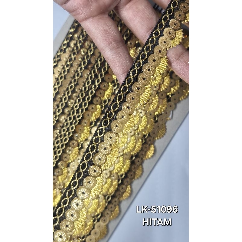 Renda bordir payet india LK51096