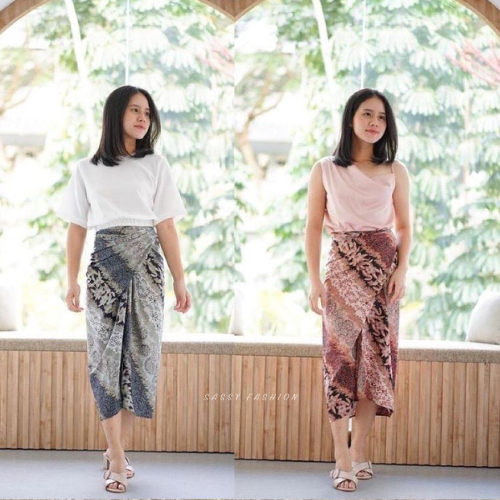 Termurah Rok Lilit Batik / Rok Modern / Rok Batik / Bawahan Kebaya / Kain Lilit / Kain Batik