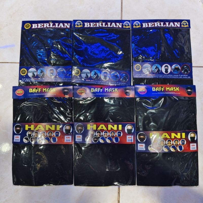 MASKER BUFF / BANDANA / MASKER / MASKER BUFF HITAM / BUFF