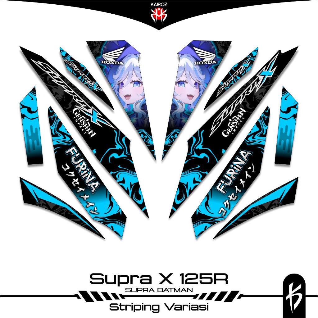 STRIPING SUPRA X 125 KARBU SKU 112 BATMAN STICKER STIKER HONDA SUPRA X 125 WAVE 125I SUPRA X 125R