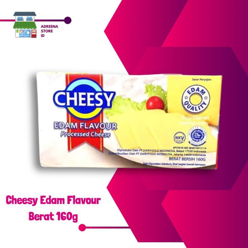 

CHEESY EDAM FLAVOUR PROCCESES CHEESE 160g KEJU OLAHAN