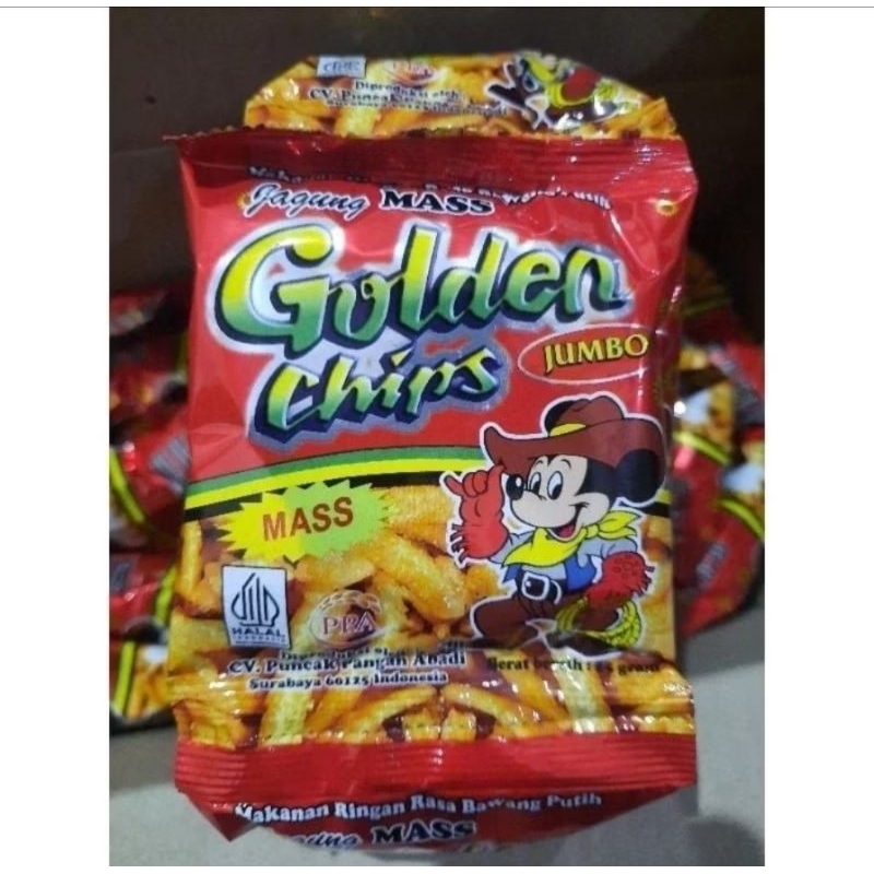 

PROMO [ Potato Golden Chip 1 Renteng isi 10 ] makanan jadul