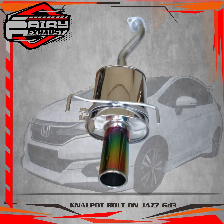 KNALPOT BOLT ON JAZZ GD3 - JAZZ VTECH - JAZZ IDSI