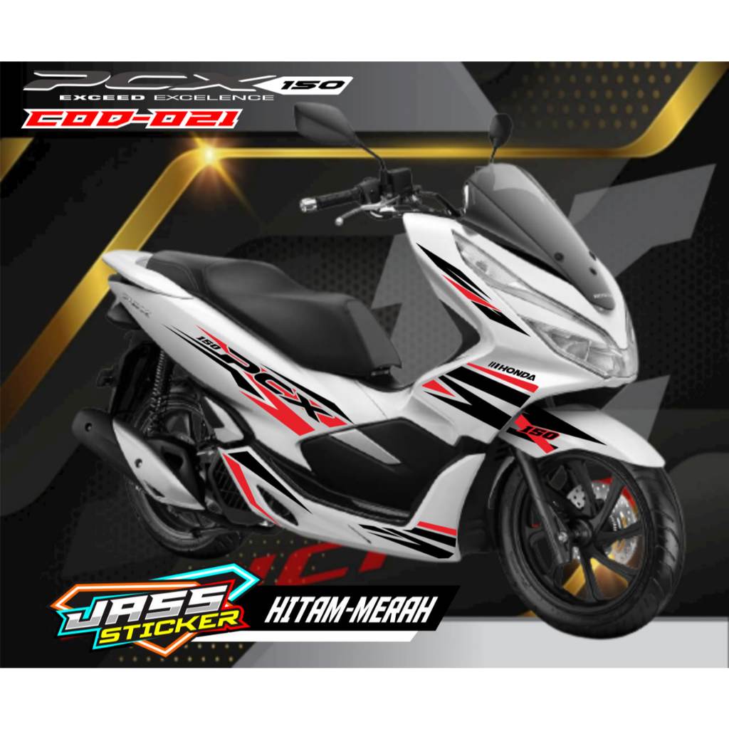 STICKER CUTTING HONDA PCX 150 / STIKER STRIPPING PCX/STRIPING VARIASI PCX / AKSESORIS  MOTOR PCX / P