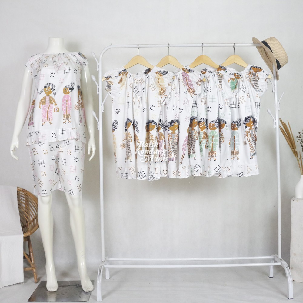 Baju Tidur Anak Perempuan Ukuran Tanggung Baju Tidur Baju Daily Anak Setelan Balon Anak Bahan katun 