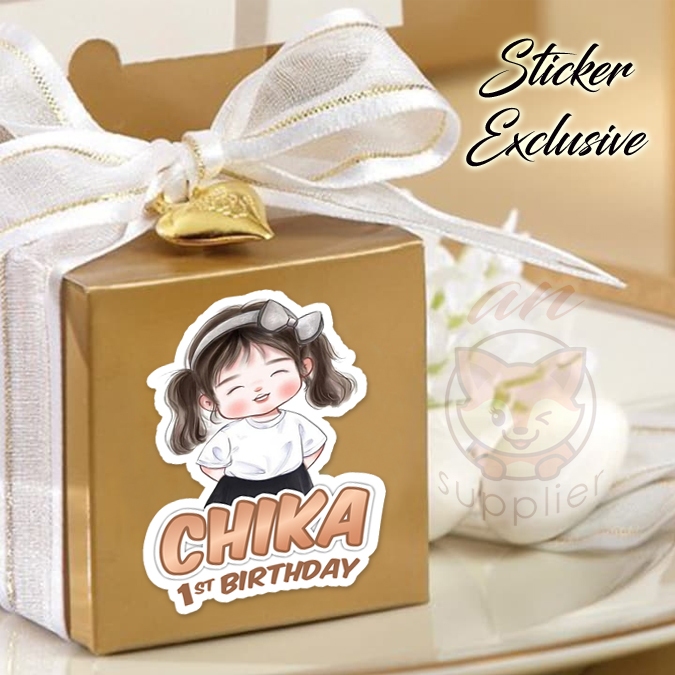

50 STIKER / STICKER GIRLY 2-1 UTK BAG / BENTO / SOUVENIR ULTAH ULANG TAHUN