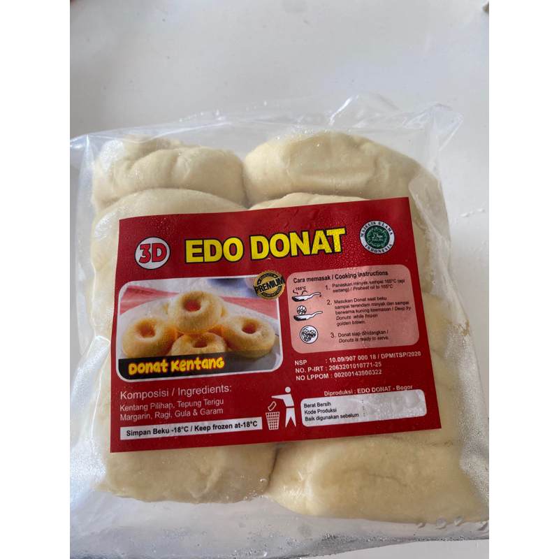 

Donat kentang merk edo donat isi 10 pcs