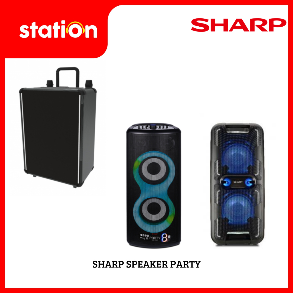 SHARP SPEAKER PARTY 8 DOUBLE WOOFER CBOX-PS8CB / PS-930 BLACK / CBOX-TR10CBL