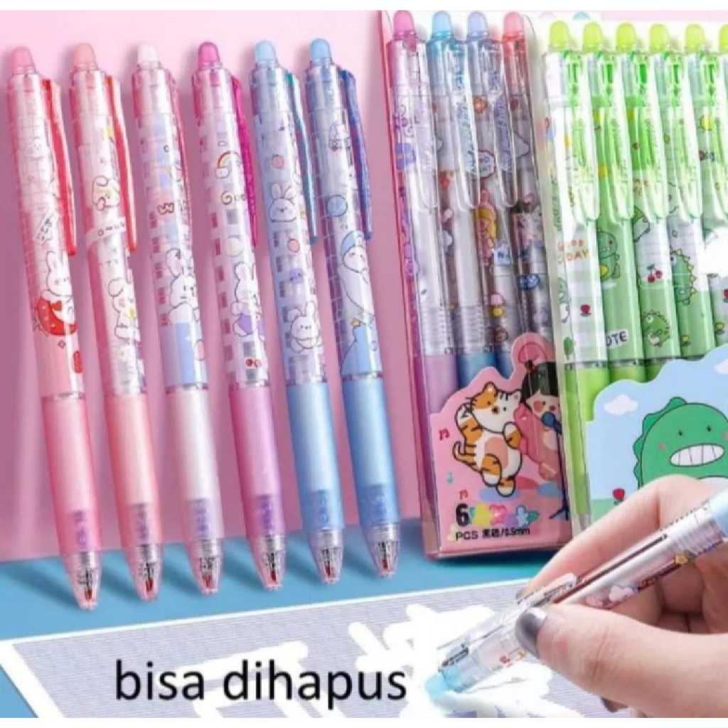 

PULPEN GEL BISA DIHAPUS MODEL CLICK KARAKTER KARTUN ISI 1 PULPEN. MURAH