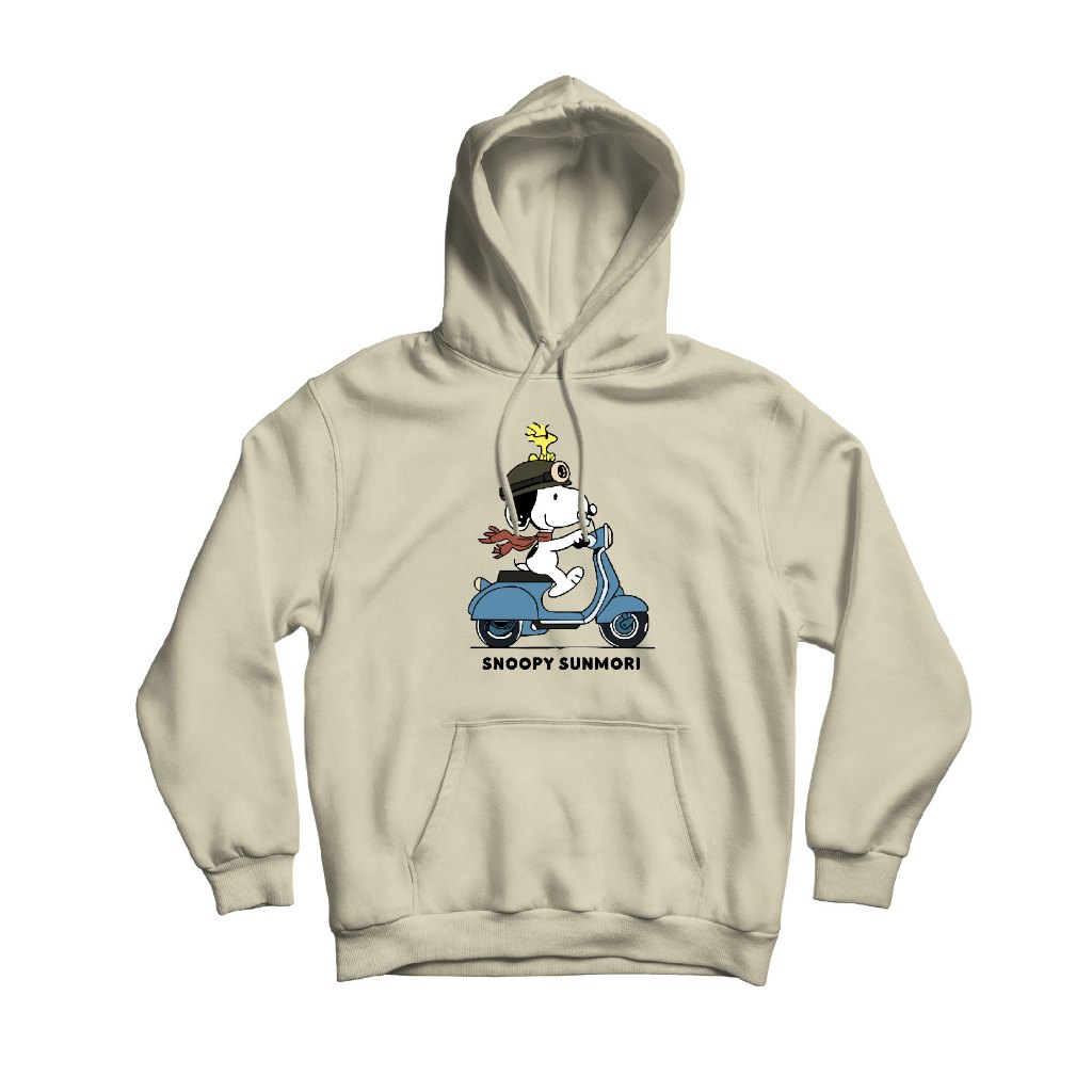 Hoodie Jumper  SNOOPY SUNMORY  ( Sablon ) Unisex Pria & Wanita