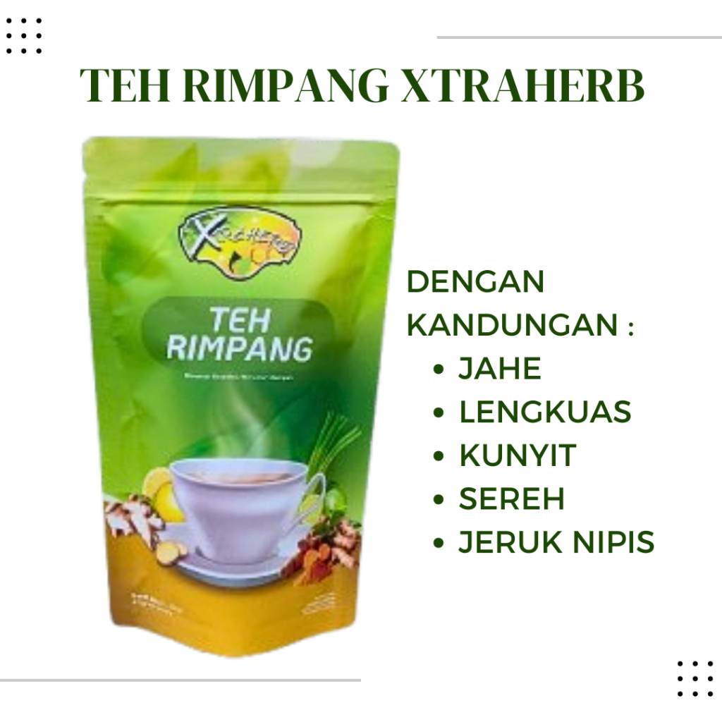 

Teh Rimpang Ala JSR I Teh Herbal Jahe Lengkuas Sereh Kunyit Jeruk Nipis I isi 20 Tea bag