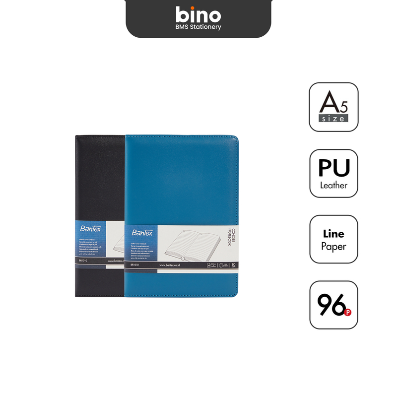 

[BMS Tangerang] Bantex Buku Jurnal Kerja / Catatan Classic Bahan Kulit PU Ukuran A5 BR1010