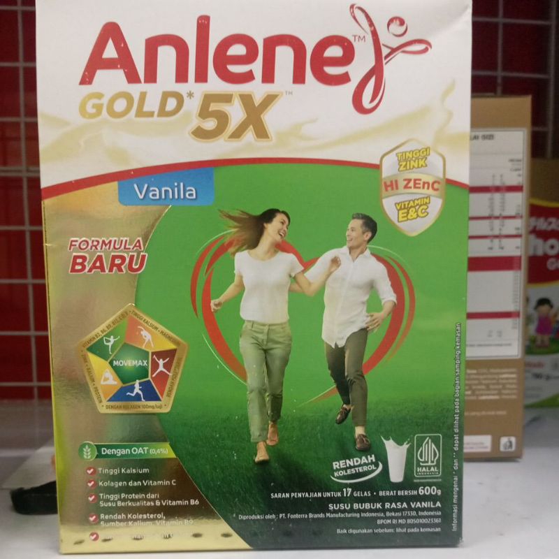 

Anlene gold 5x vanila 600gr