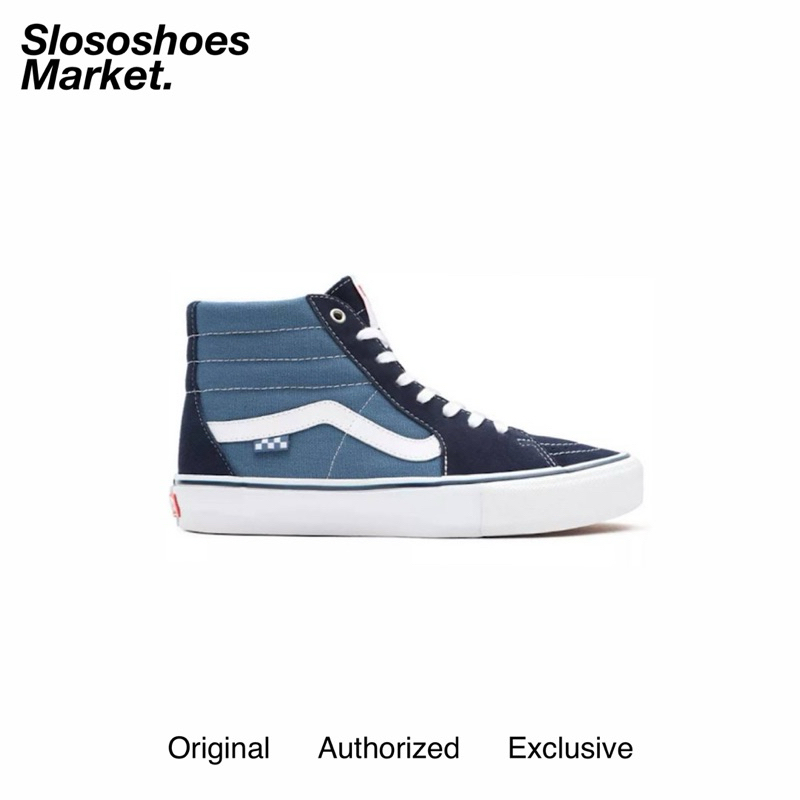 Vans Skateboarding - Sk8 Hi Navy True White 100% Original / RESMI