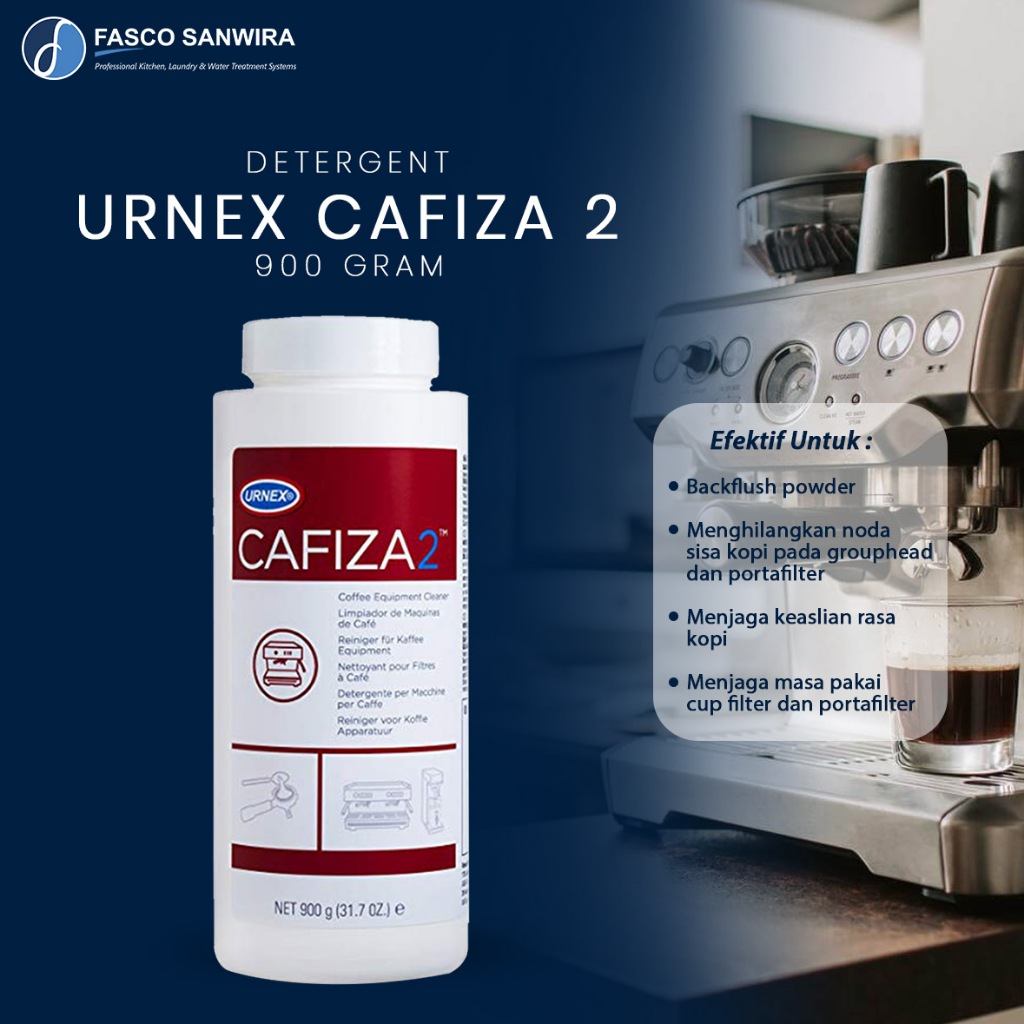 Urnex Cafiza 2 | Detergen Pembersih Mesin Kopi Espresso | Bubuk Descaler Mesin Kopi