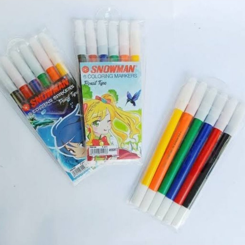 

Spidol Snowman 6 Warna PW-6A