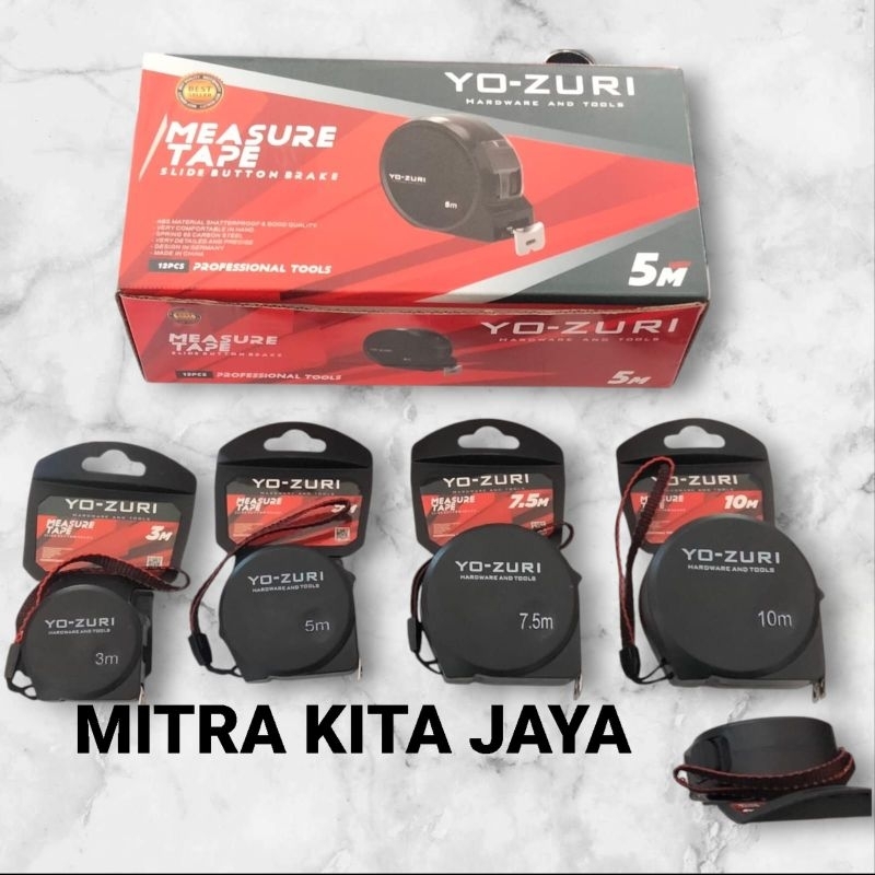 METERAN YOZURI 3M 5M 7,5M 10M / METERAN BANGUNAN YOZURI / METERAN TUKANG YOZURI