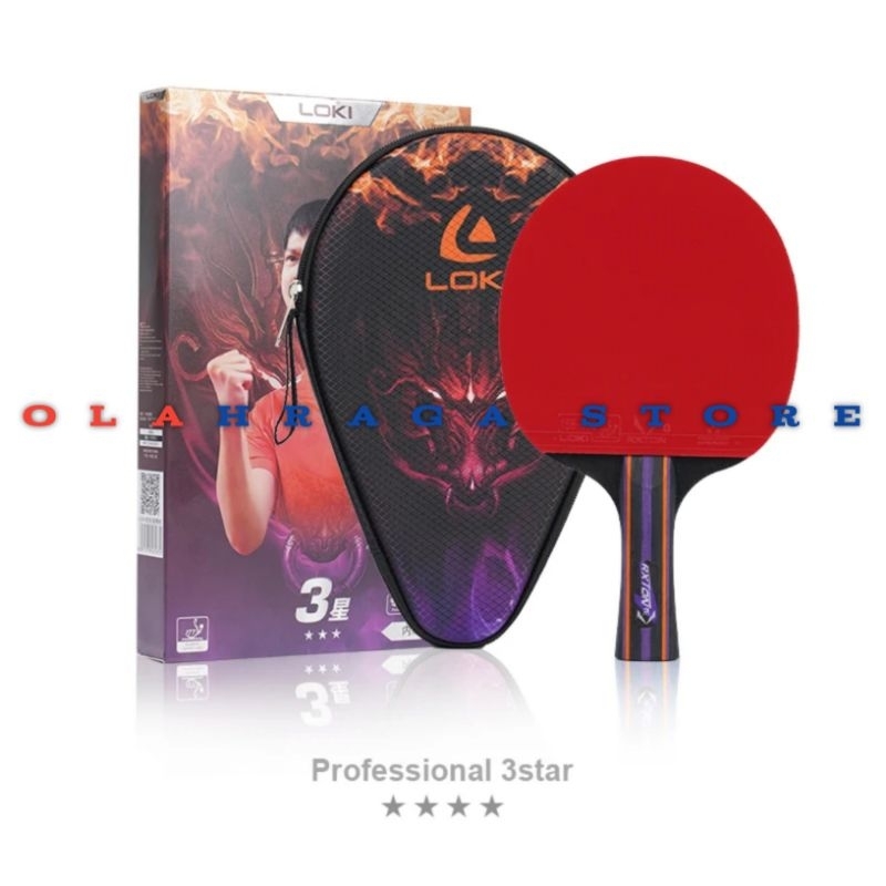 Bet Pingpong Tenis Meja Loki 3  Star Original