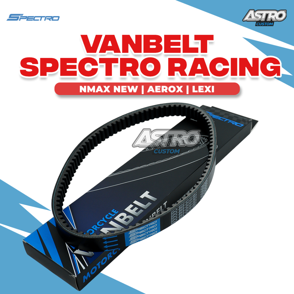 Spectro Vanbelt Nmax 155 Aerox Lexi 125 Mio M3 Fino Xride Soul GT 125 Mio J GT 115 Vbelt CVT Racing