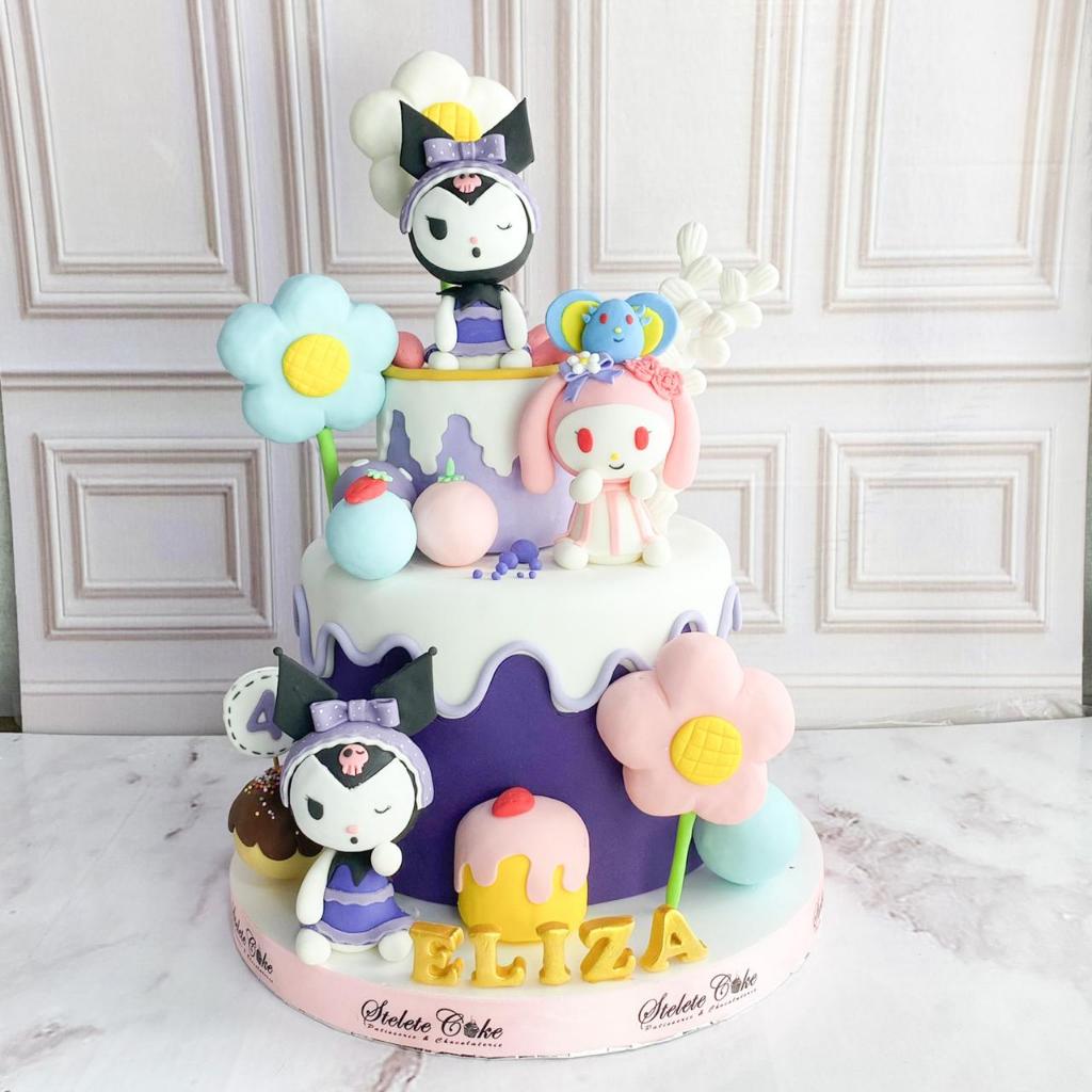 

Kue Ulang tahun/Birthday cake/kue Ultah Tema Kuromi/Kue Melody/Kue Birthday jakarta