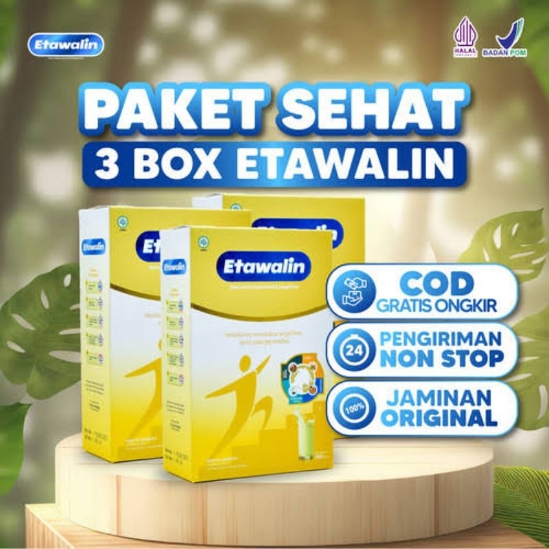 

ＥＴＡＷＡＬＩＮ - 3 BOX Susu Herbal No.1 di Indonesia Kesehatan Nyeri Sendi dan Tulang Terlaris