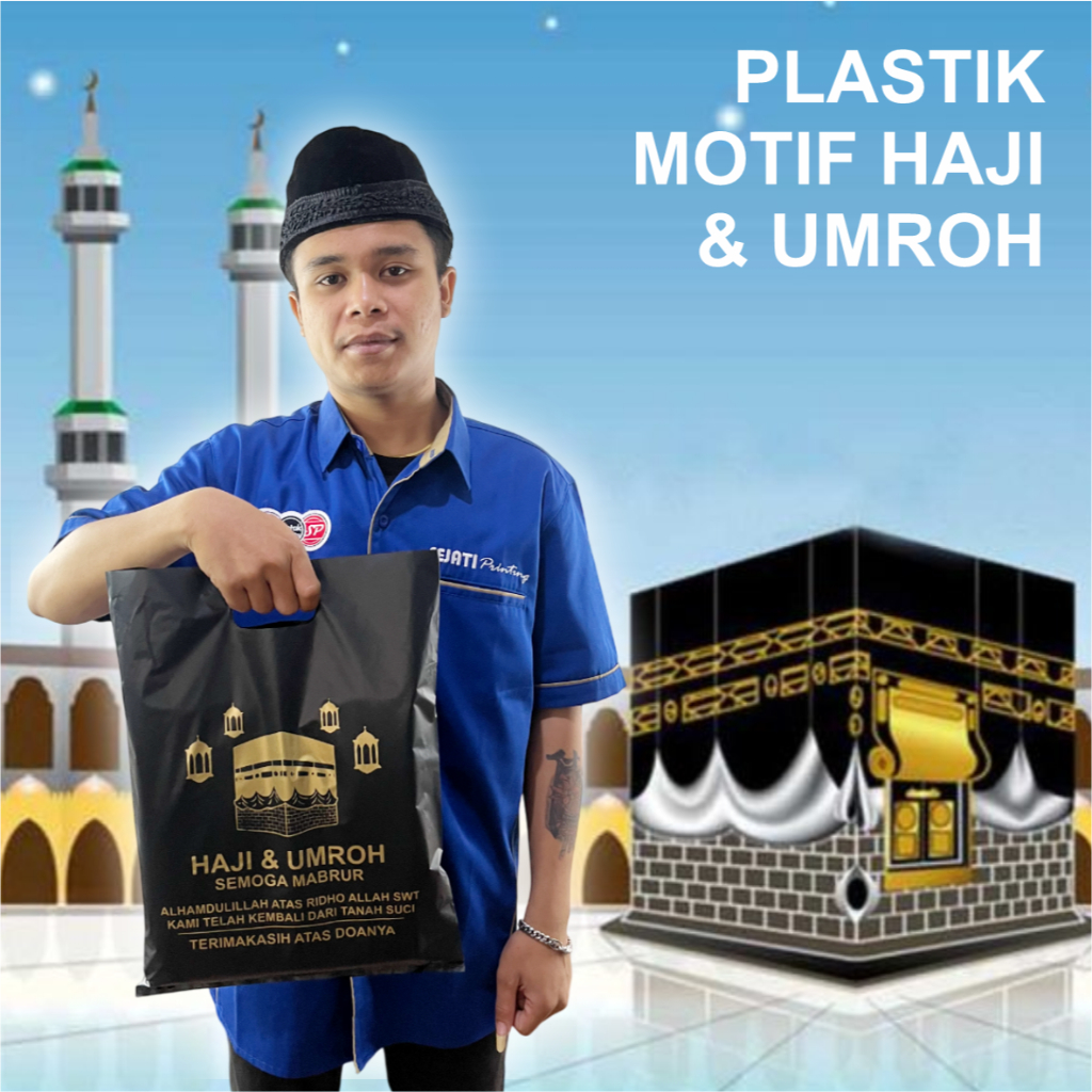 

(ISI 50 PCS) PLASTIK HAJI DAN UMROH 30cm x 40cm