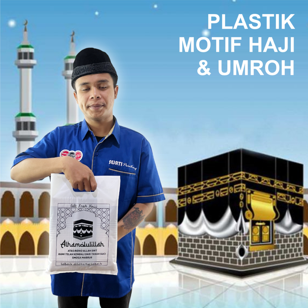 

(Isi 50 pcs) plastik plong 25 x 35 parsel haji dan umroh tas souvenir oleh oleh haji