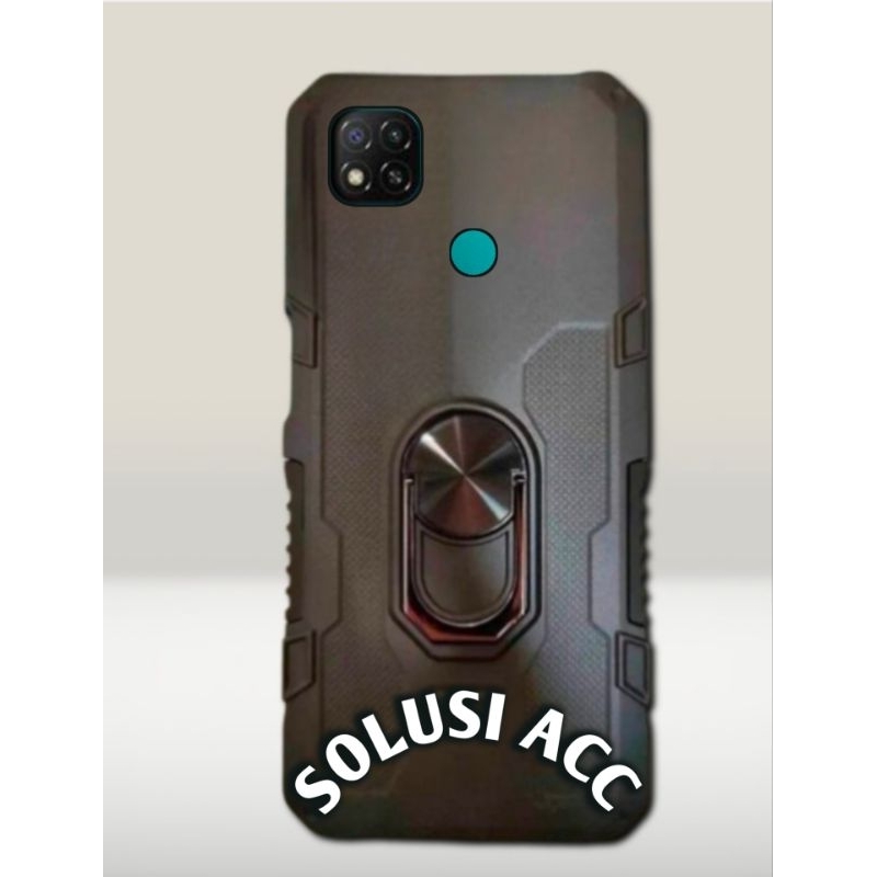 CASE REDMI 9C ROBOT STANDING HARDCASE HIT RING EYE CASING HP REDMI 9C
