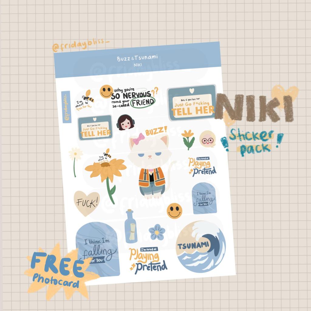 

STICKER SHEET NIKI - BUZZ & TSUNAMI