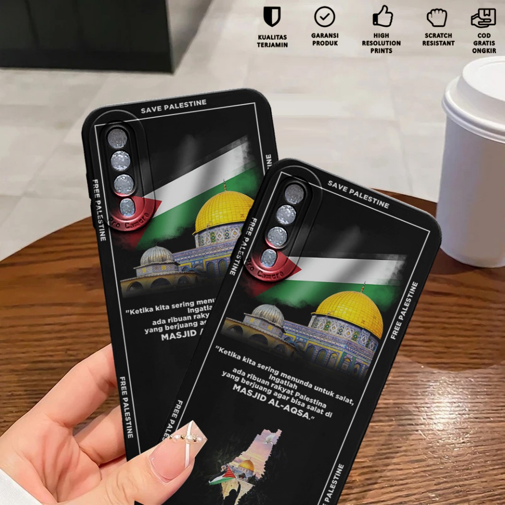 Case Samsung A30S A50 A50S - Softcase Samsung A30S A50 A50S Motif Palestine - Casing Hp Samsung A30S