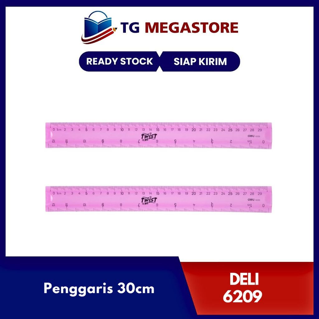 

Penggaris Flexible Deli 6209 30cm