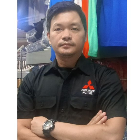 PJR11 Kaos Kemeja Bordir Mitsubishi Motors