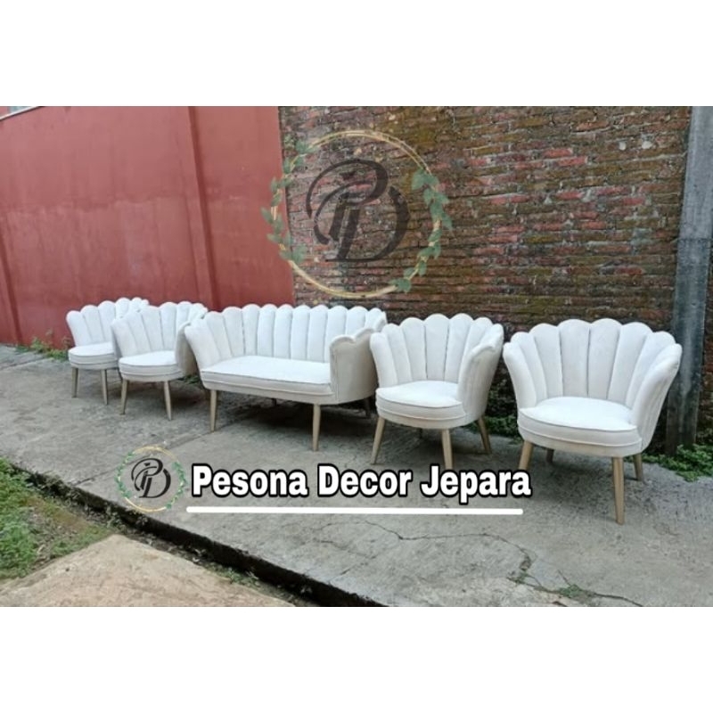 Kursi pelaminan kerang / Kursi pelaminan Lesti / Kursi pelaminan.