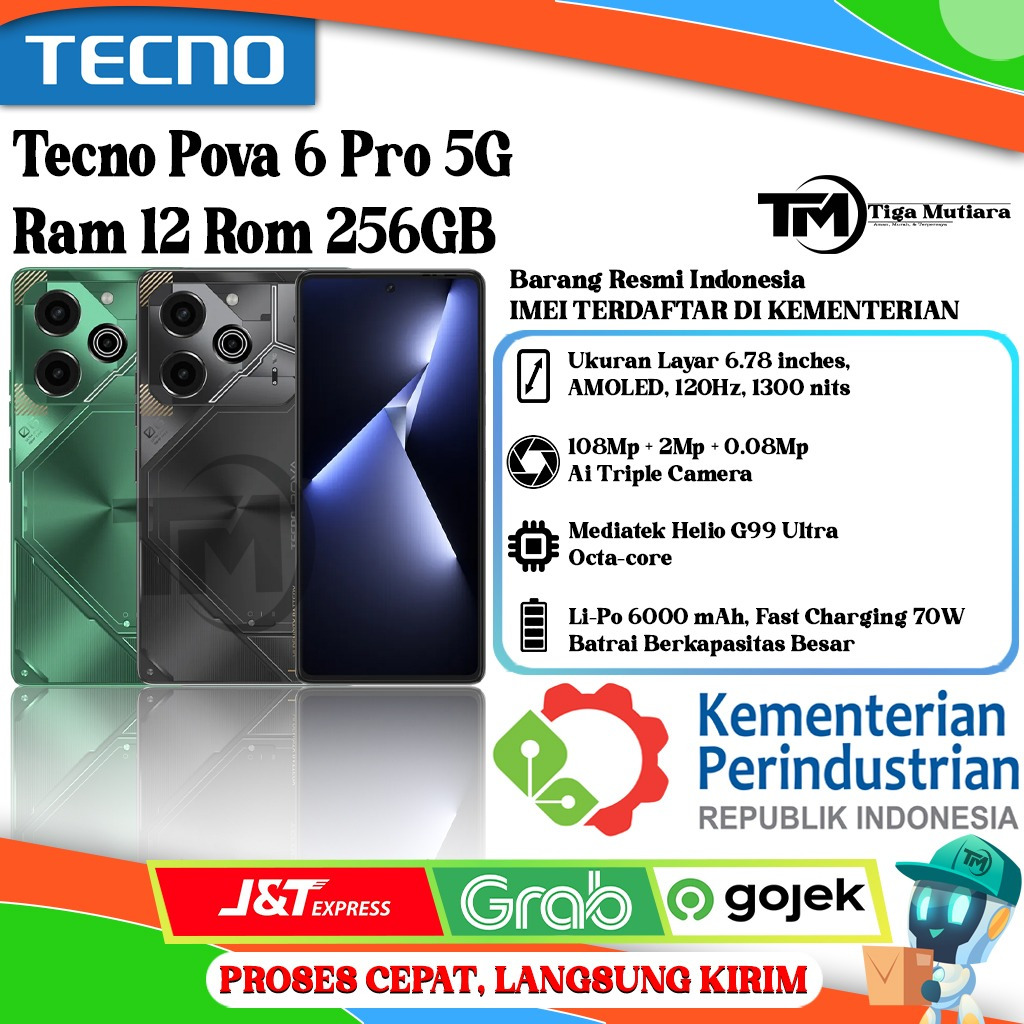 Tecno Pova 6 Pro 5G Ram 12 Rom 256GB