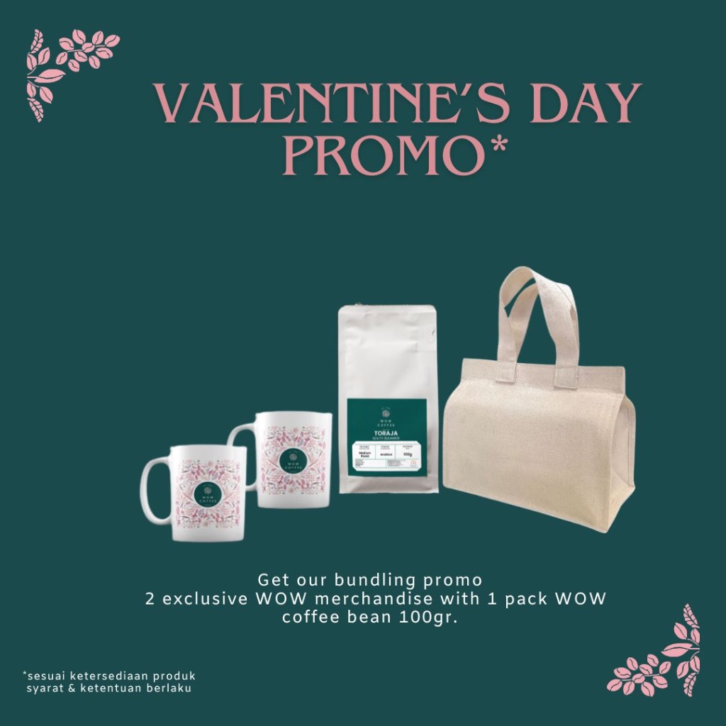 

Wow Coffee Bean 100gr bundling 2mug