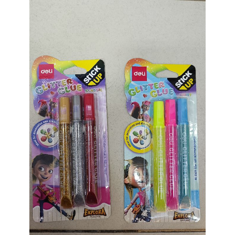 

Deli Glitter Glue Classic & Shiny (3 Colour)
