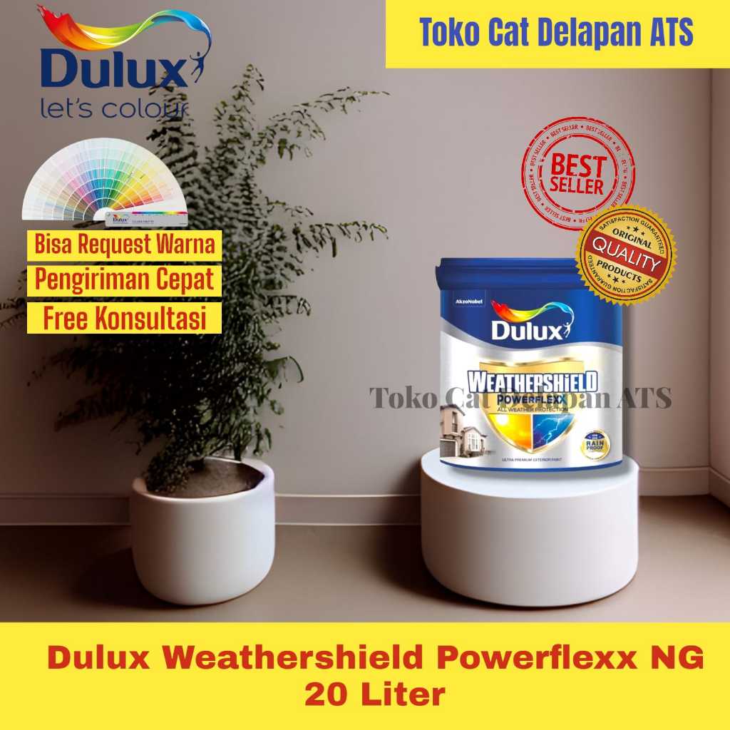 Cat Tembok - Cat Tembok Dulux Weathershield Powerflexx NG 20 Liter