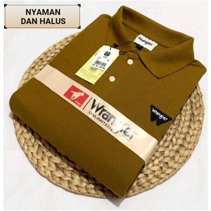 KAOS KERAH PRIA DEWASA WRANGLER TERBARU M L XL XXL POLO SHIRT ORIGINAL PREMIUM TERBARU M-XXXL