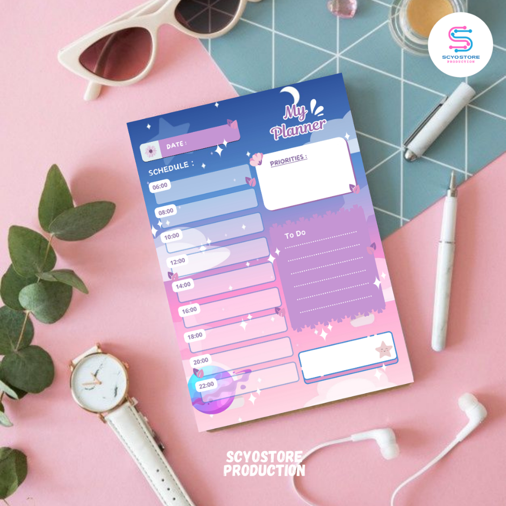 

Starry Clouds Notebook A6 Buku Diary Aesthetic Mini Notepad Catatan Notes Kecil 30 Lembar